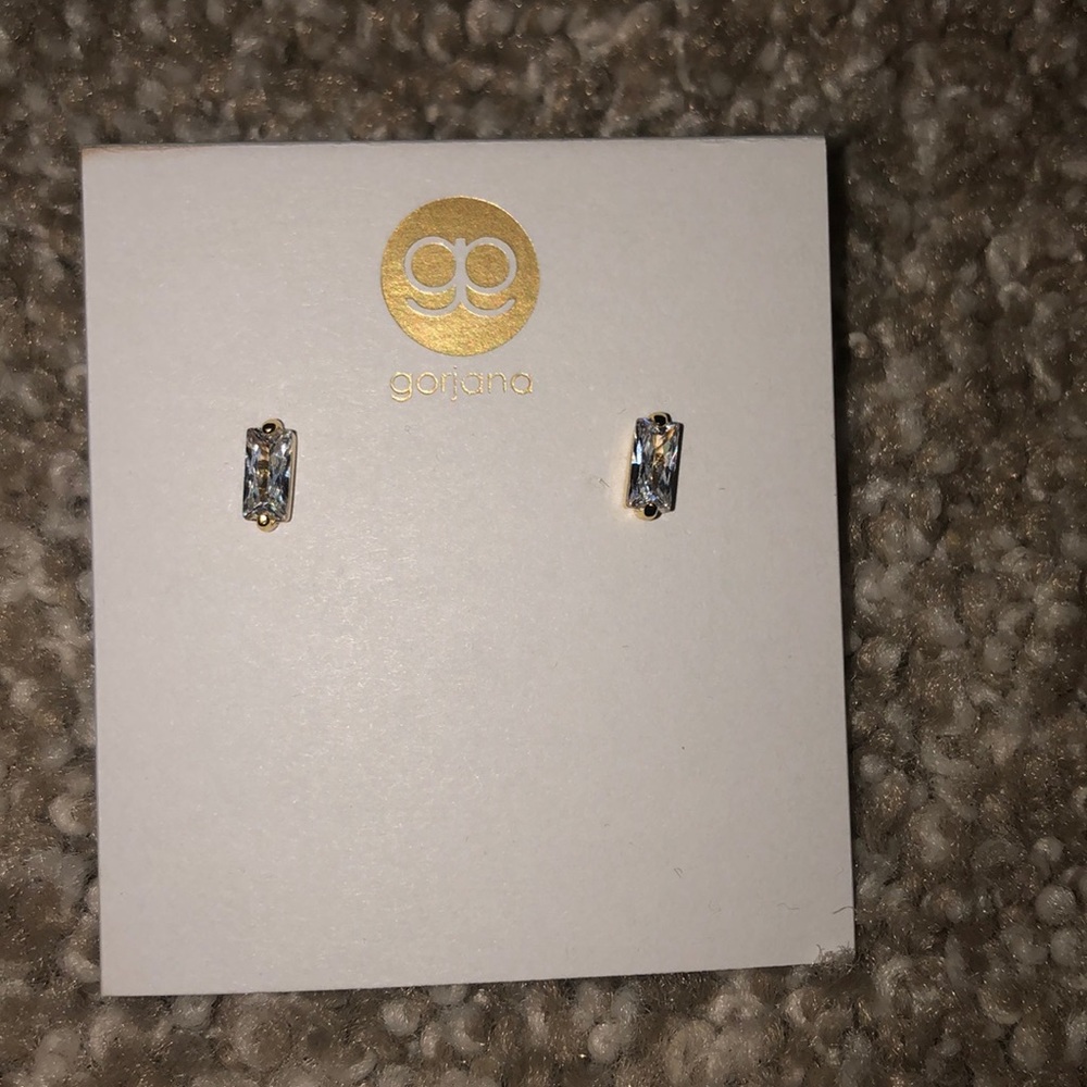 Gorjana NWT Gold CZ earrings